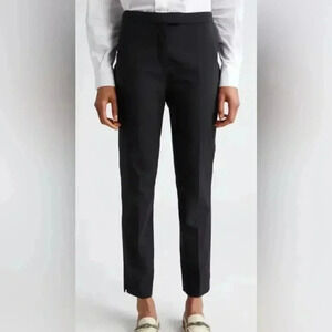 Eleventy grey wool blend trendy work stylish day 2 nite cuffed cropped  pants 44